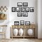 Americanflat Gallery Wall Picture Frames - Set of 12 - Picture Frame Set for Wall Collage - Plexiglass Cover - Hanging Hardware - Includes Easel - Black
